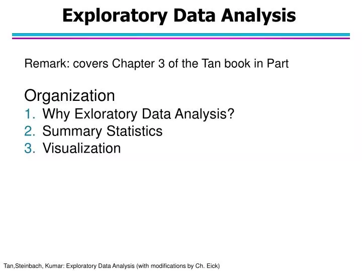 exploratory data analysis