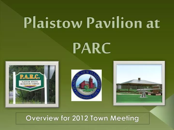 plaistow pavilion at parc