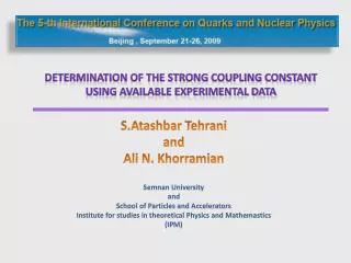 Determination of the strong coupling constant using available experimental data