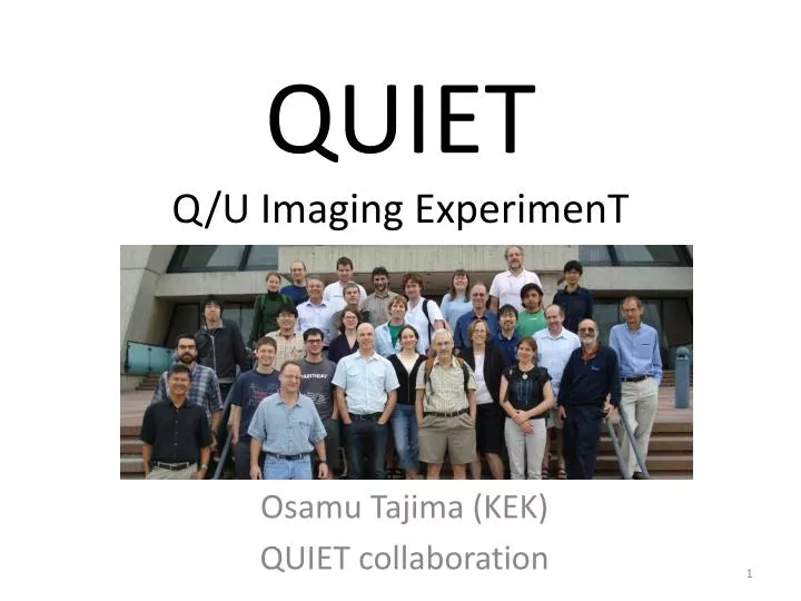 quiet q u imaging experiment