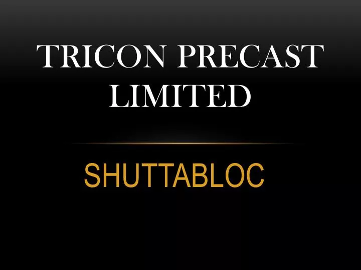 tricon precast limited