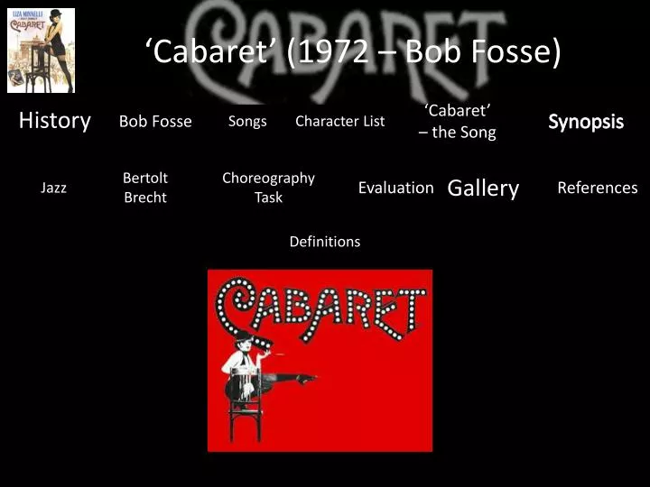 cabaret 1972 bob fosse