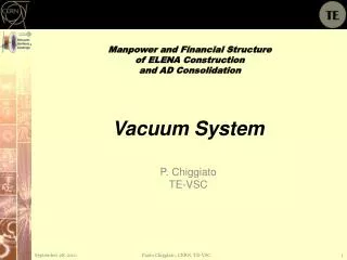 Vacuum System P. Chiggiato TE-VSC