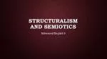 Structuralism and semiotics - slide 1