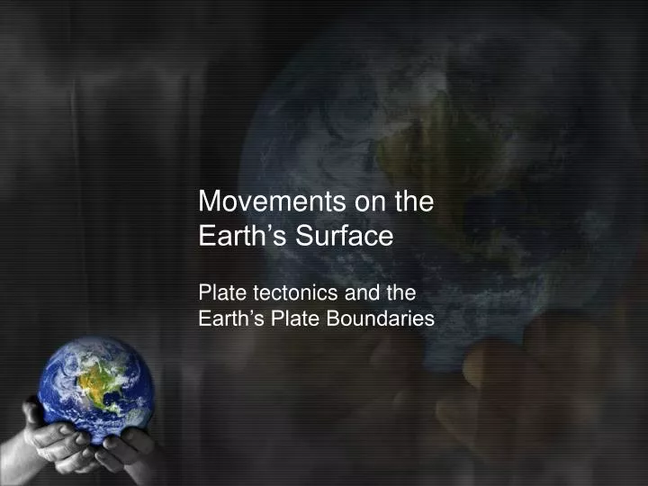 movements on the earth s surface