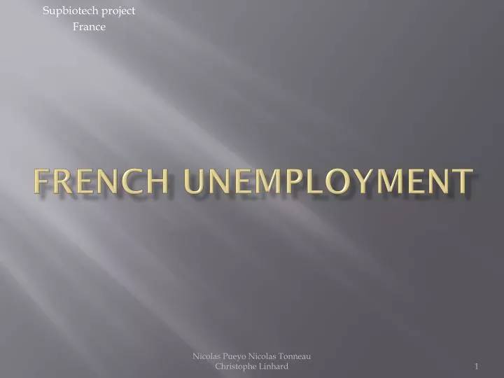 french unemployment
