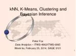 k NN , K- Means, Clustering and Bayesian Inference