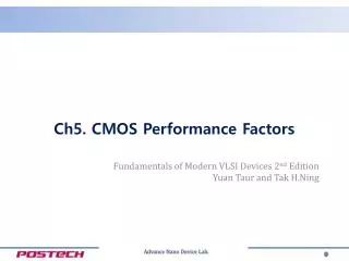 Ch5. CMOS Performance Factors