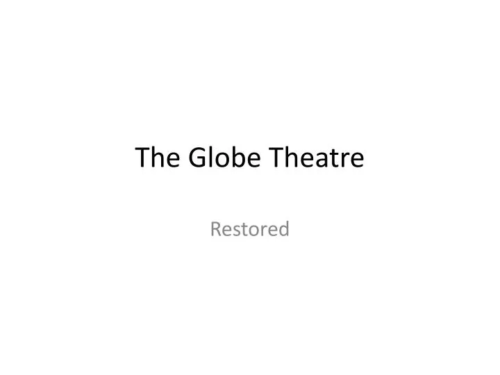 the globe theatre