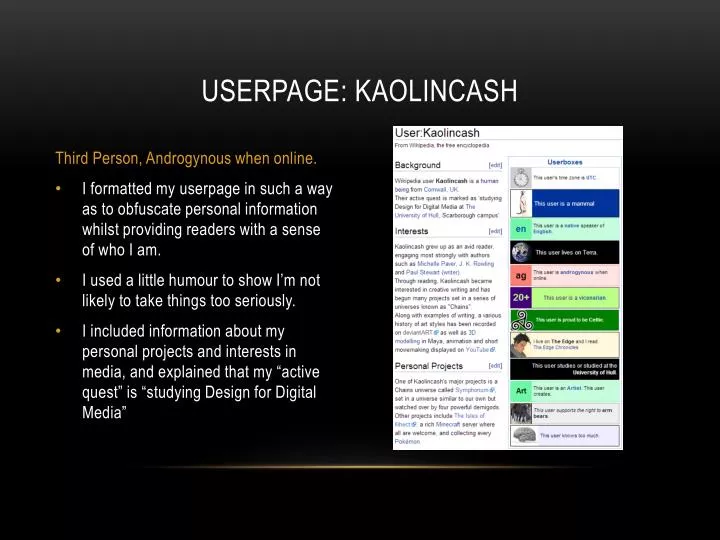 userpage kaolincash