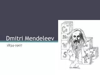dmitri mendeleev