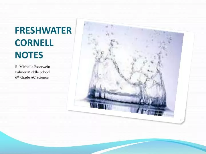 freshwater cornell notes