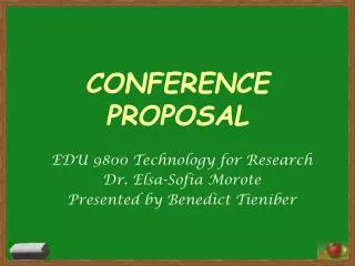CONFERENCE PROPOSAL