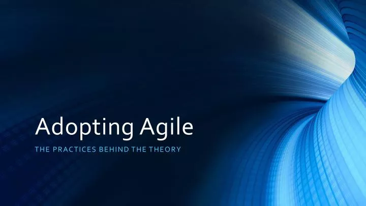 adopting agile