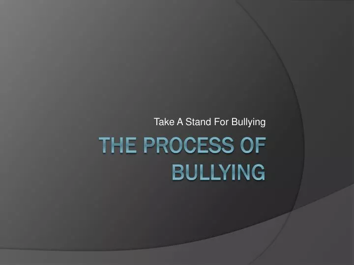 take a stand for bullying