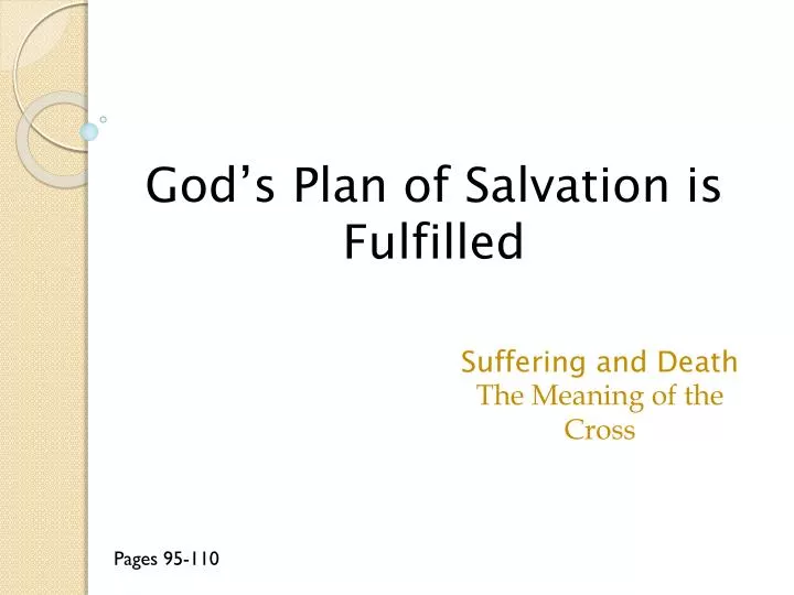 god s plan of salvation is fulfilled