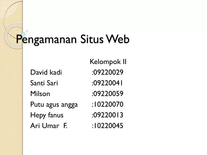 pengamanan situs web