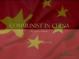 Communist in china