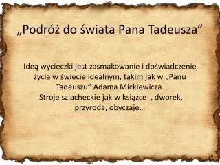 podr do wiata pana tadeusza