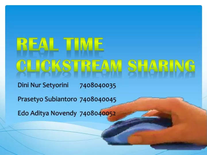 real time clickstream sharing