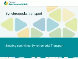 Synchromodal transport