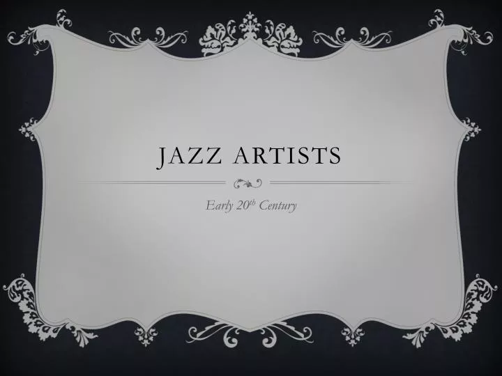 jazz artists