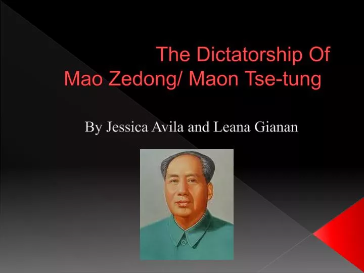 the dictatorship o f mao zedong maon tse tung