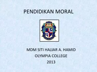 pendidikan moral