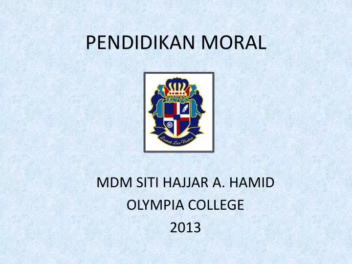 pendidikan moral