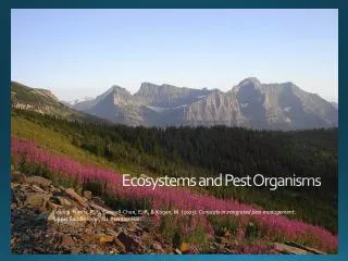 Ecosystems and Pest Organisms