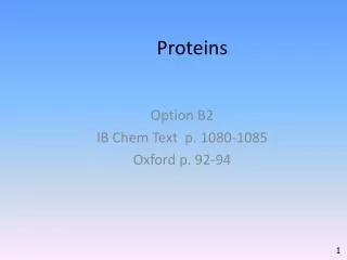 Proteins