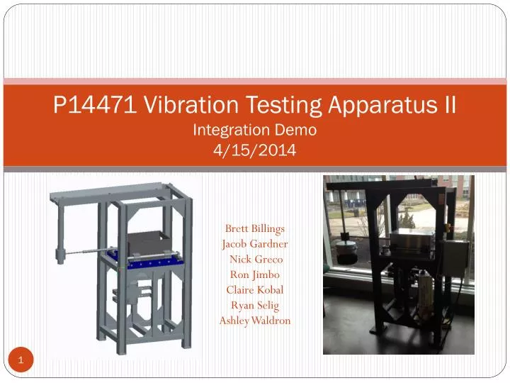 p14471 vibration testing apparatus ii integration demo 4 15 2014