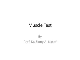 Muscle Test