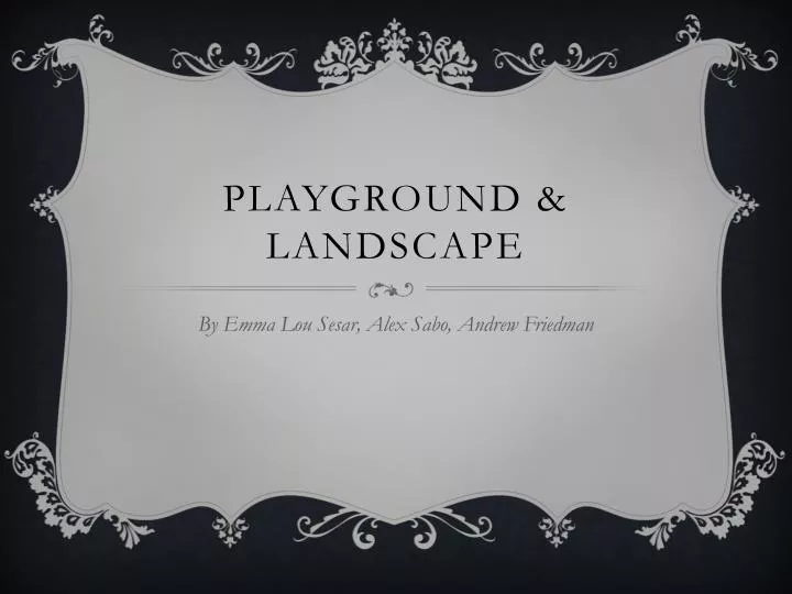 playground landscape