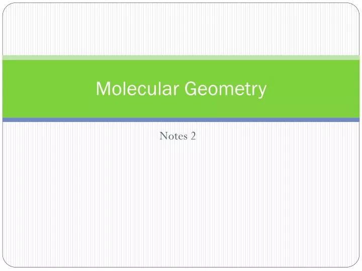 molecular geometry