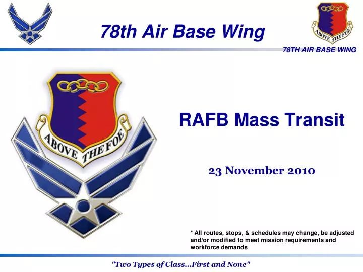 78th air base wing