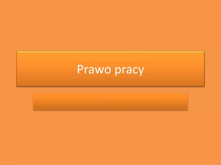 prawo pracy