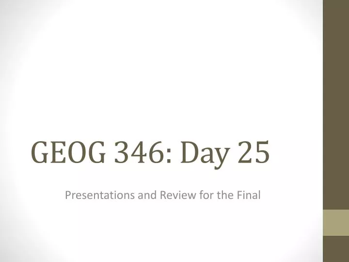 geog 346 day 25
