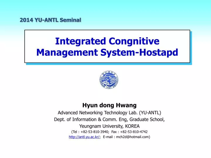 integrated congnitive management system hostapd