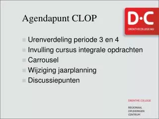 agendapunt clop