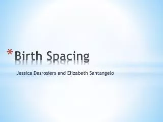 Birth Spacing