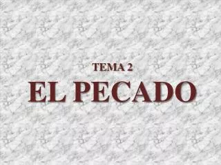 el pecado