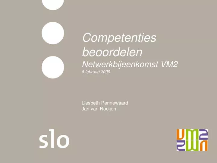 competenties beoordelen netwerkbijeenkomst vm2 4 februari 2009