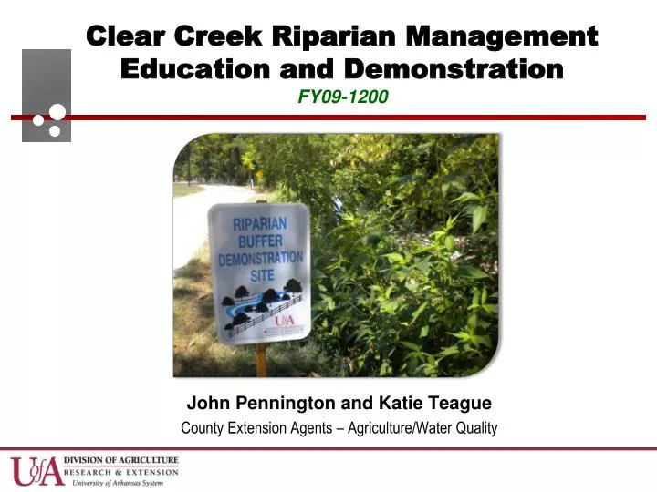 clear creek riparian management education and demonstration fy09 1200