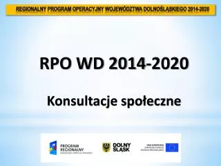 Regionalny Program Operacyjny Województwa Dolnośląskiego 2014-2020