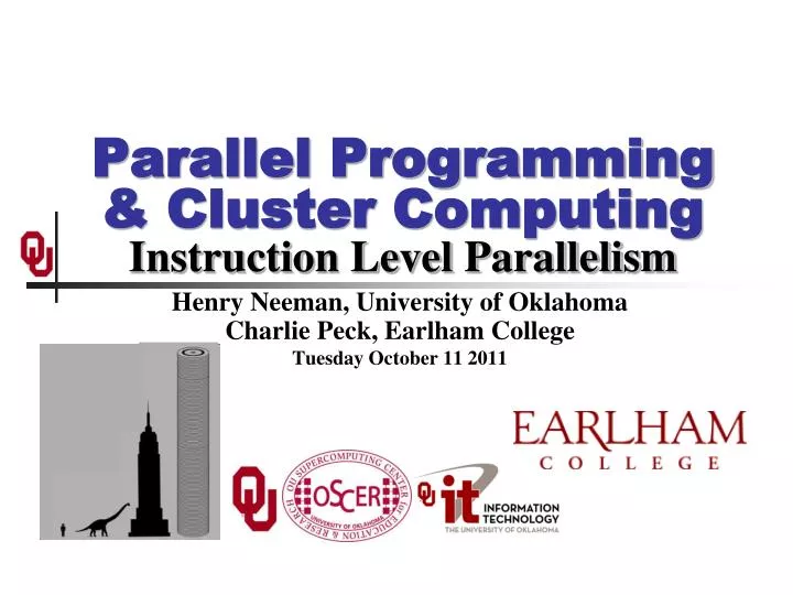 parallel programming cluster computing instruction level parallelism