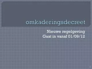 omkaderingsdecreet