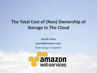 The Total Cost of (Non) Ownership of Storage In T he Cloud