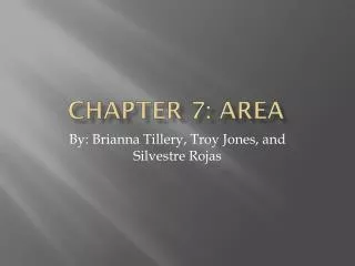 Chapter 7: Area