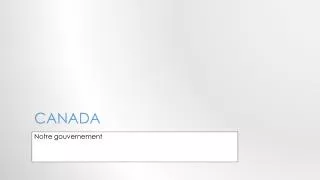 notre gouvernement